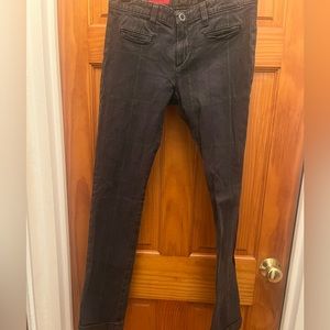 Ag blac jeans with plaid pattern